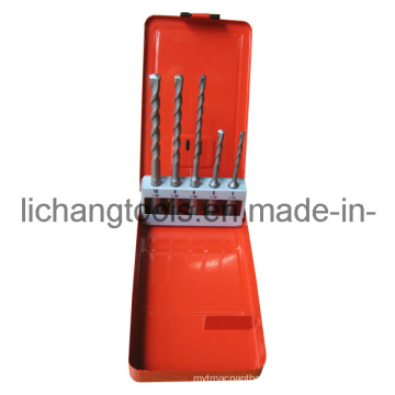 5PCS Drill Bit Set with Colour Metal Case